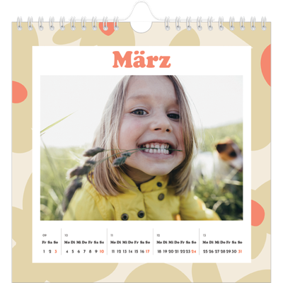 Jahreskalender Quadratisch — Verspielte Motive [Marsch]