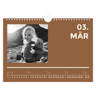 Fotokalender A4 — Modern und kräftig [Marsch]