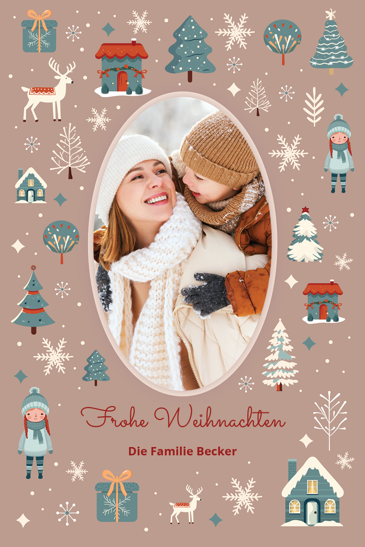 Fotokarten — Gemütliche Wintergrüße