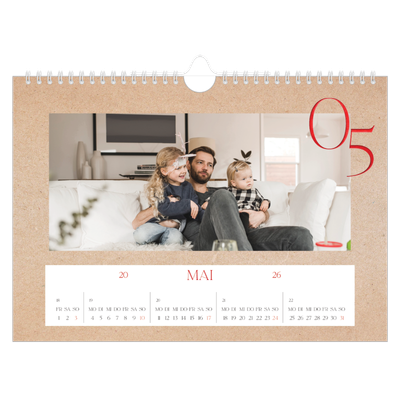 Fotokalender A4 — Ein Hauch von Rot [deckblatt]