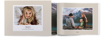 Fotobücher — Kieselgrau Retro Querformat