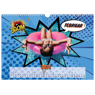 Fotokalender A3 — Comic-Buch [Februar]