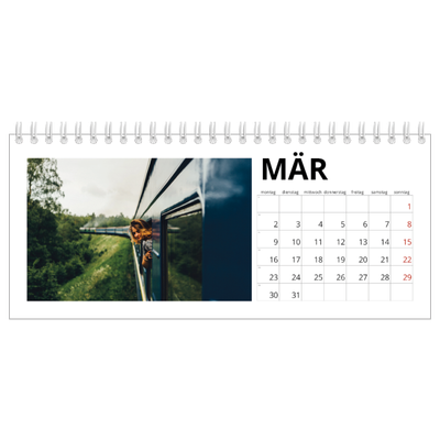 Tischkalender — Weißer Rahmen [Marsch]