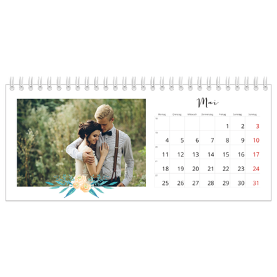 Tischkalender — Blumen-Illustrationen [deckblatt]