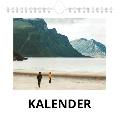 Jahreskalender Quadratisch — Weißer Rahmen [deckblatt]