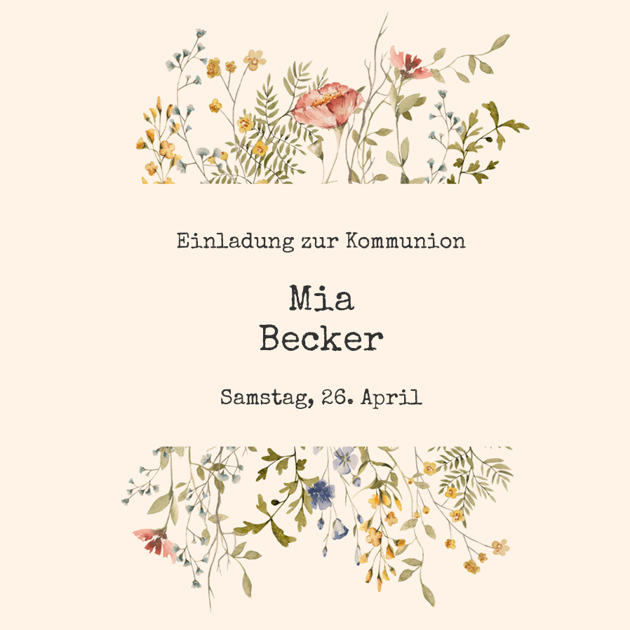 Einladungskarten — Geheimer Garten