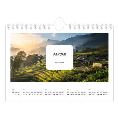 Fotokalender A5 — Die ganze Geschichte [Januar]