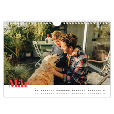 Fotokalender A4 — Kräftige Farben [Marsch]