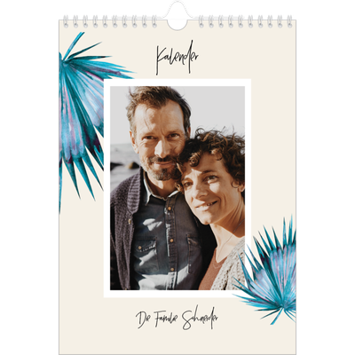 Fotokalender A4 (20 x 30 cm) — Gemalte Blumen [deckblatt]