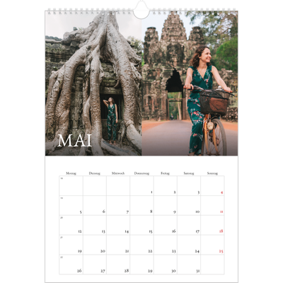 A3 Jahreskalender — Einfacher Serif [deckblatt]