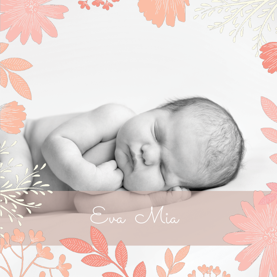 Einladungskarten — Blumenbaby