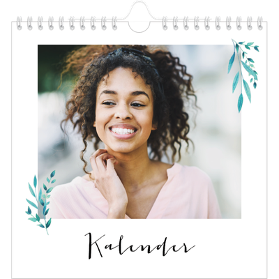 Jahreskalender Quadratisch — Blumen-Illustrationen [deckblatt]