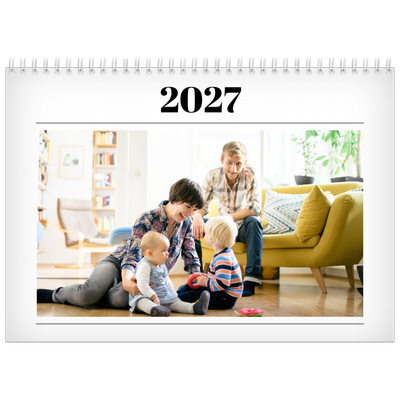 Fotokalender A4 doppelt (30 x 40 cm) — Zeitschriften-Stil [deckblatt]