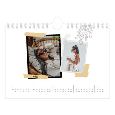 Fotokalender A5 — Scrapbook-Flair [Marsch]
