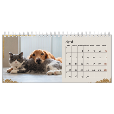 Tischkalender — Classic Gold [April]
