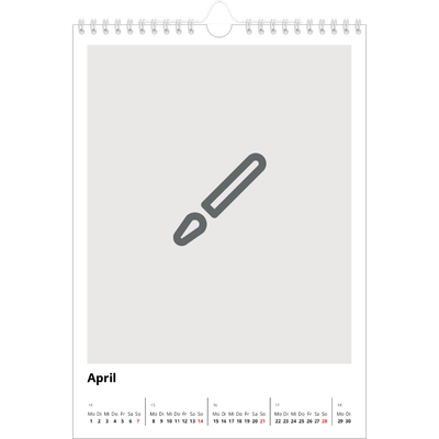 Fotokalender A4 (20 x 30 cm) — Gestalte deine eigenen Produkte [April]