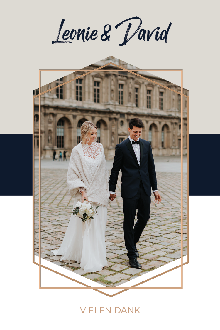 Dankeskarten — Schwarzes Band