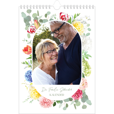 Fotokalender A4 (20 x 30 cm) — Klassisch geblümt [deckblatt]