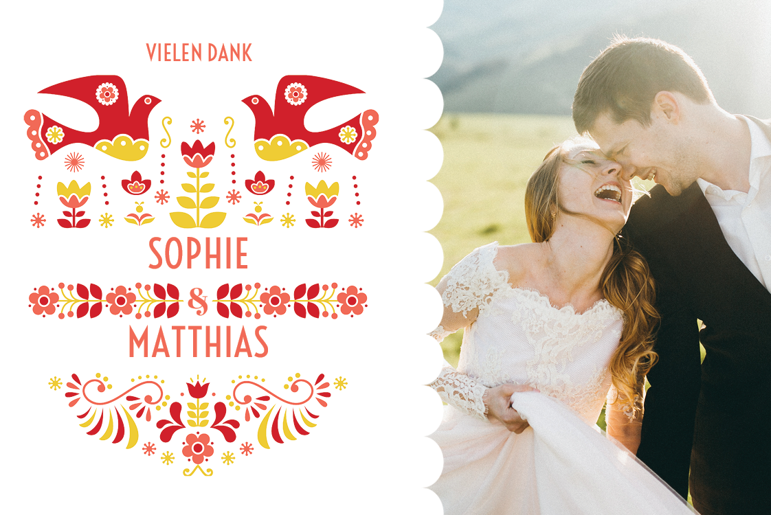 Dankeskarten — Turteltauben