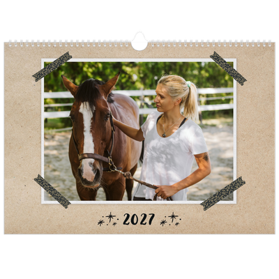 Fotokalender A3 — Fotos mit Klebestreifen-Optik [deckblatt]