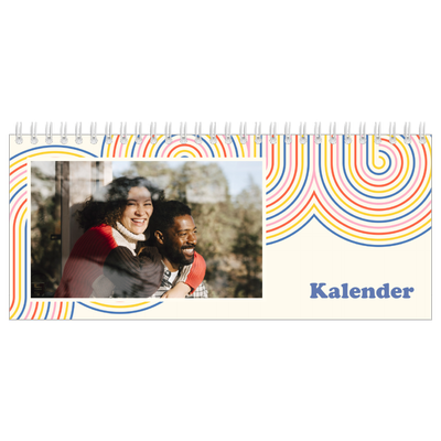 Tischkalender — Retro-Streifen [deckblatt]