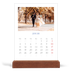 Tischkalender mit Holzfuß Hochformat  — Kobalt Klassik [Januar]