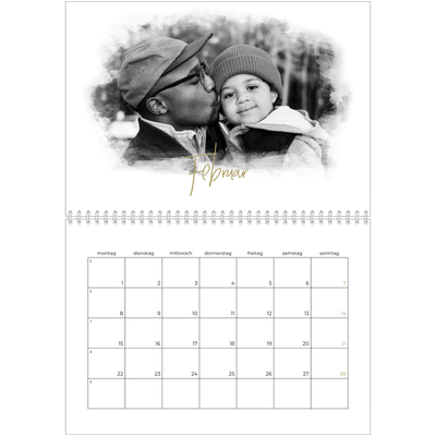 Fotokalender A4 doppelt (30 x 40 cm) — Fotoeffekte [Februar]