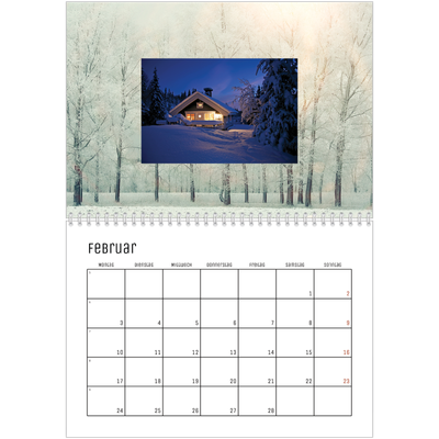 Fotokalender A4 doppelt (30 x 40 cm) — Mutter Natur [Februar]