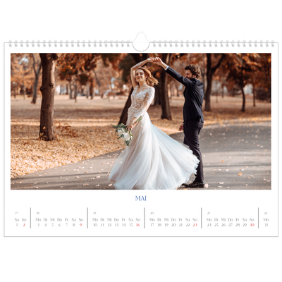 Fotokalender A3 — Kobalt Klassik [Mai]