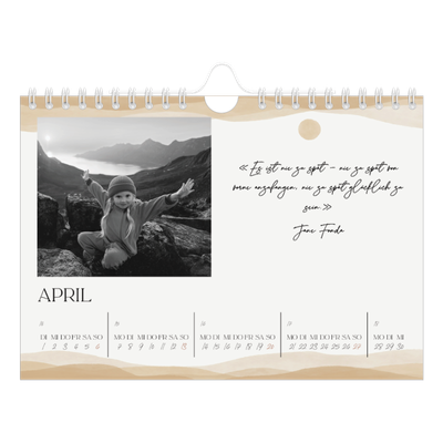 Fotokalender A5 — Positive Zitate [April]
