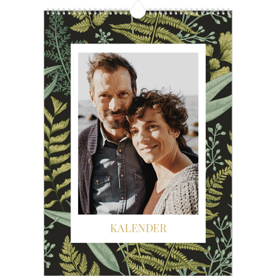 A3 Jahreskalender — Blumiger Hintergrund [deckblatt]