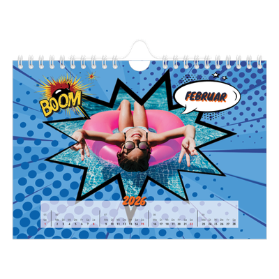 Fotokalender A5 — Comic-Buch [Februar]