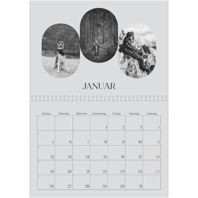 Fotokalender A4 doppelt (30 x 40 cm) — Abenteuer-Route [Januar]
