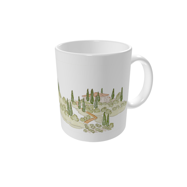 Tasse bedrucken — Liebe in Aquarell