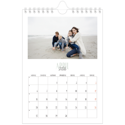 Fotokalender A5 — Een bedankje [April]