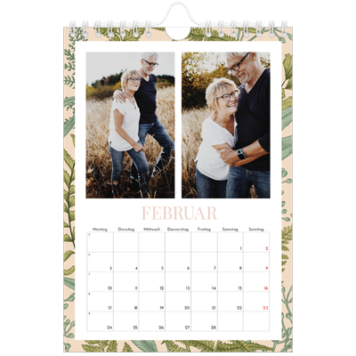 Fotokalender A5 — Blumiger Hintergrund [Februar]