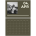 Fotokalender A4 doppelt (30 x 40 cm) — Modern und kräftig [April]