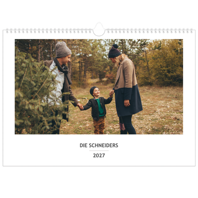 Family Planners A3 Landscape — Einfacher Planer - 3-köpfige Familie [deckblatt]