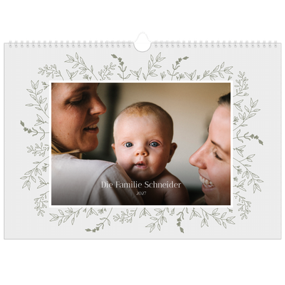 Fotokalender A3 — Zart geblümt [deckblatt]
