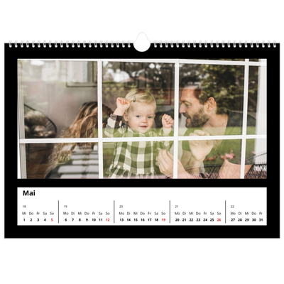 Fotokalender A3 — Black margin [Mai]