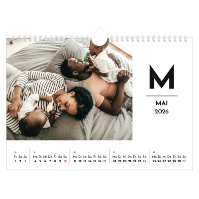 Fotokalender A4 — Buchstaben im Fokus [deckblatt]