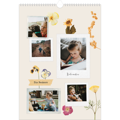 A3 Jahreskalender — Vintage Scrapbook [deckblatt]