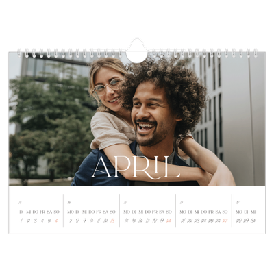 Fotokalender A4 — Überlebensgroß [April]