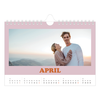 Fotokalender A5 — Rahmen im Retrostil [April]