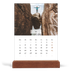 Tischkalender mit Holzfuß Hochformat  — Klassischer Kalender [deckblatt]