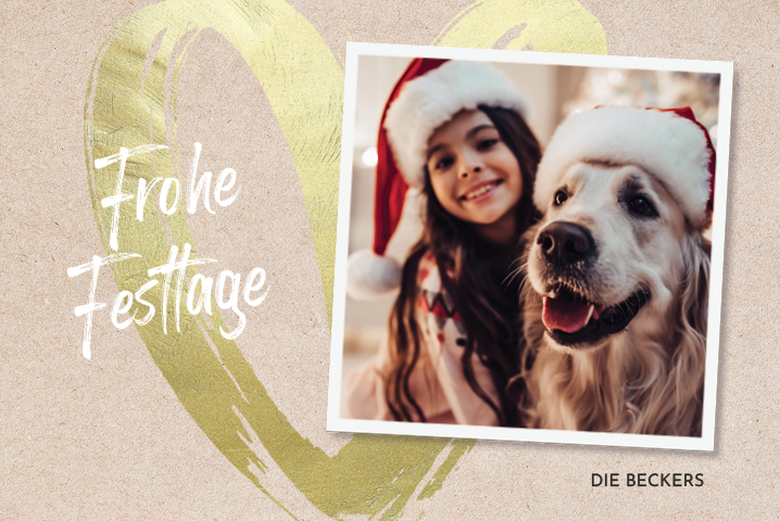 Fotokarten — Großes Herz