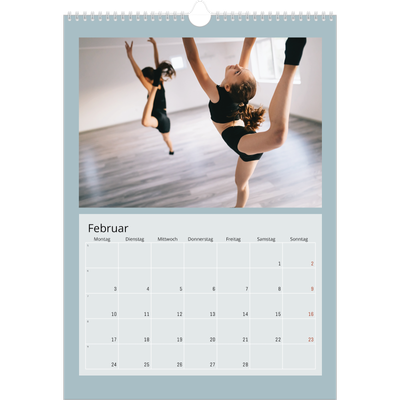 A3 Jahreskalender — Neo Scandi [Februar]