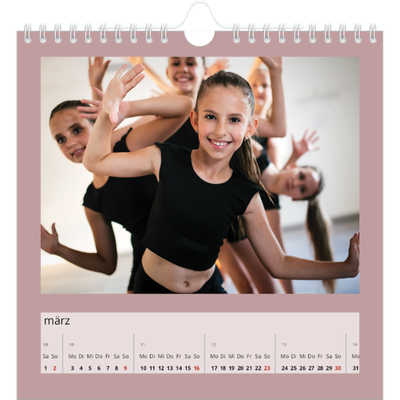 Jahreskalender Quadratisch — Neo Scandi [Marsch]