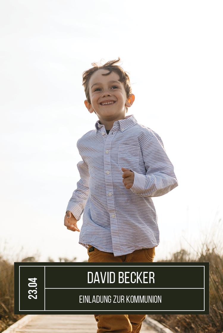 Einladungskarten — Typografie Label