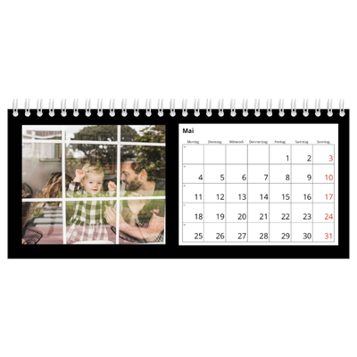 Tischkalender — Black margin [Mai]